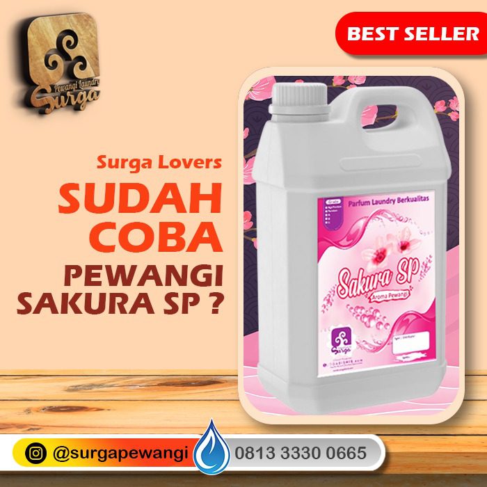 BEST SALLER! Parfum Laundry Sakura SP Surga Pewangi Parfum Laundry Aroma Sakura Surga Pewangi 1 - BEST SALLER! Parfum Laundry Sakura SP Surga Pewangi